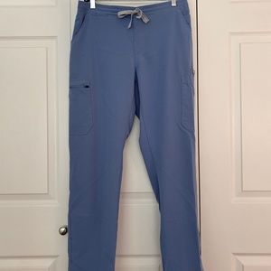 FIGS Yola Skinny Scrub Pants - ceil blue